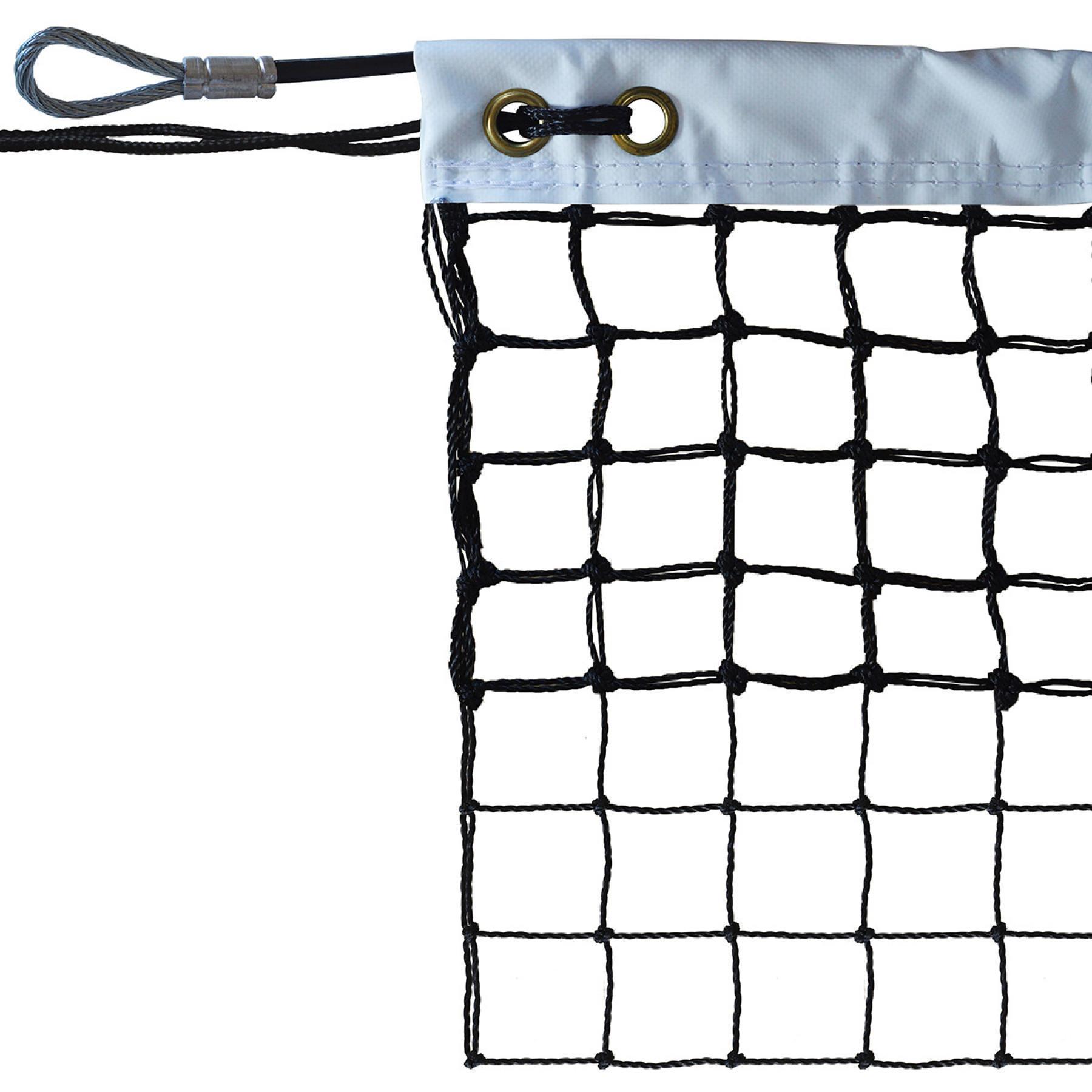 Rete da tennis cablata 2mm mesh 45 raddoppiata su 6 file Sporti France