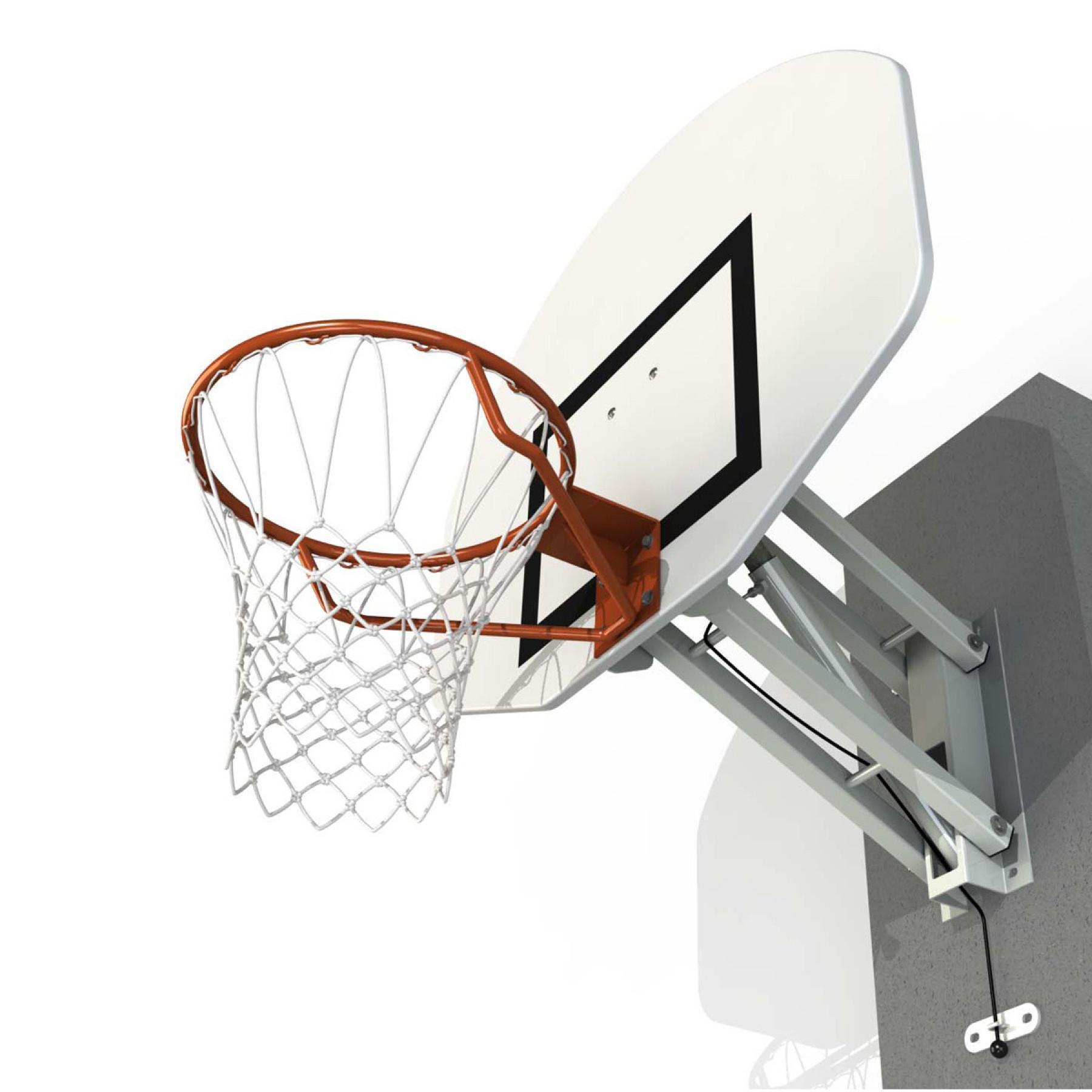 Canestro da basket a muro con mezza luna ad altezza regolabile Sporti France