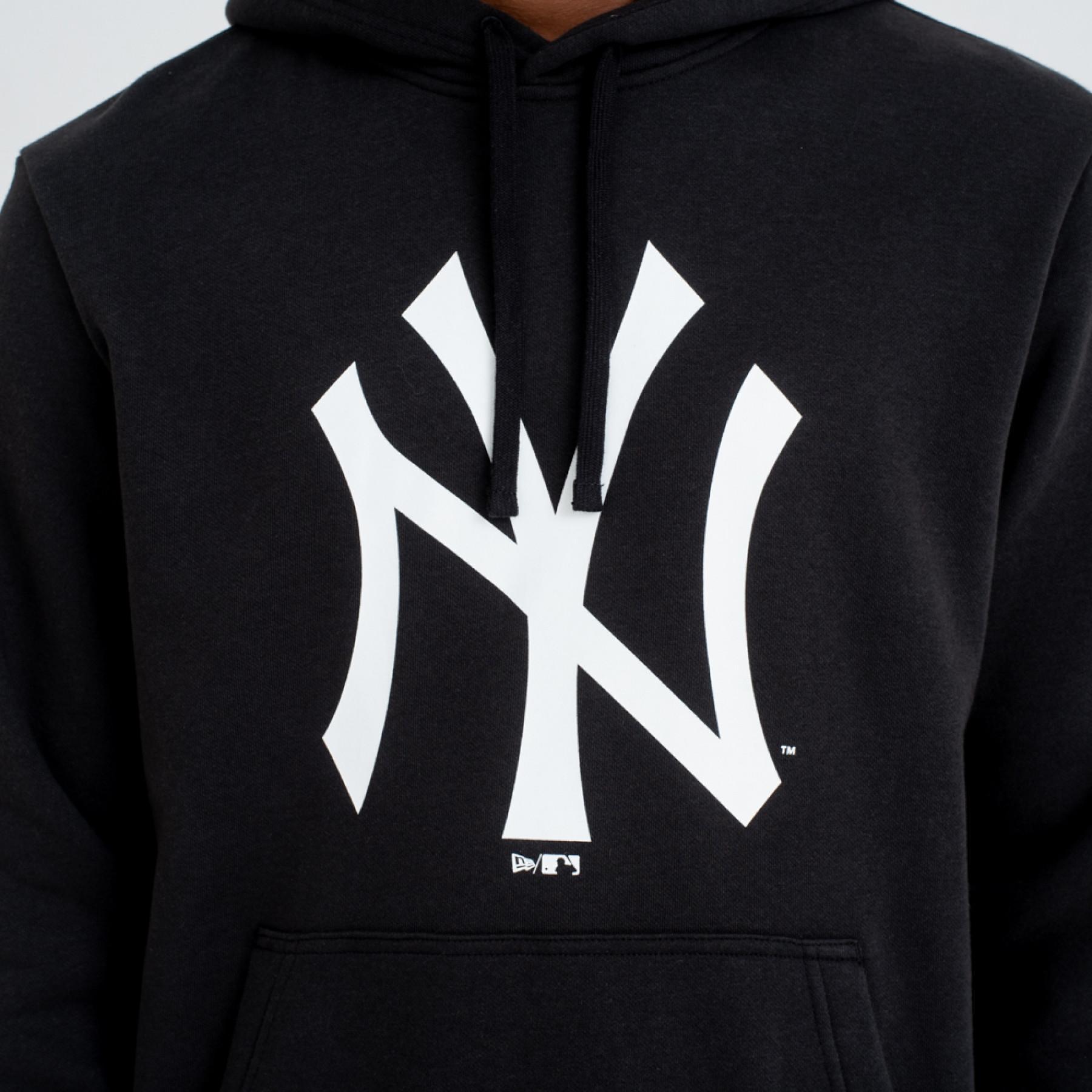 Felpa con cappuccio New Era New York Yankees logo