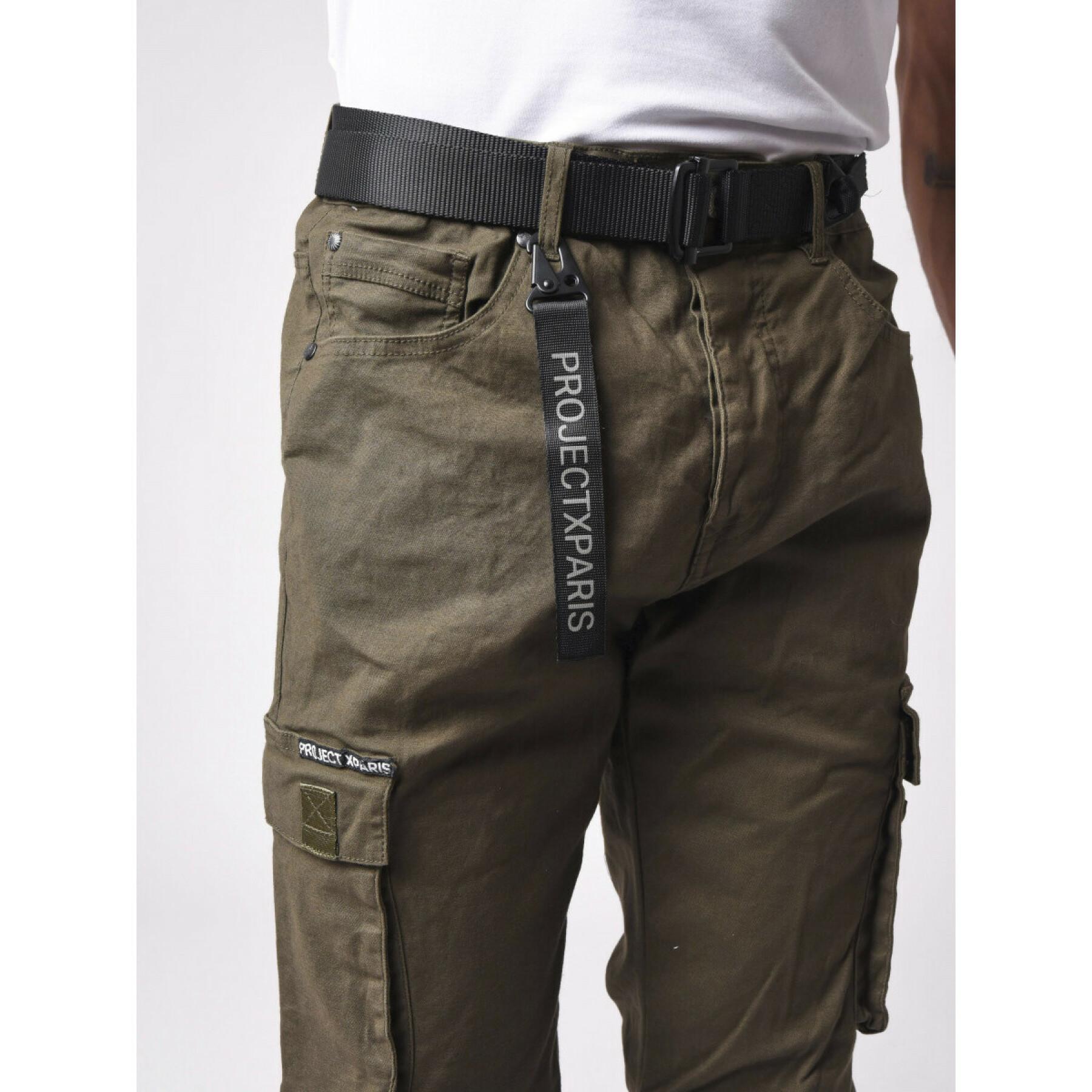 Cargo jeans con tasche e cinturino per stringere il fondo Project X Paris