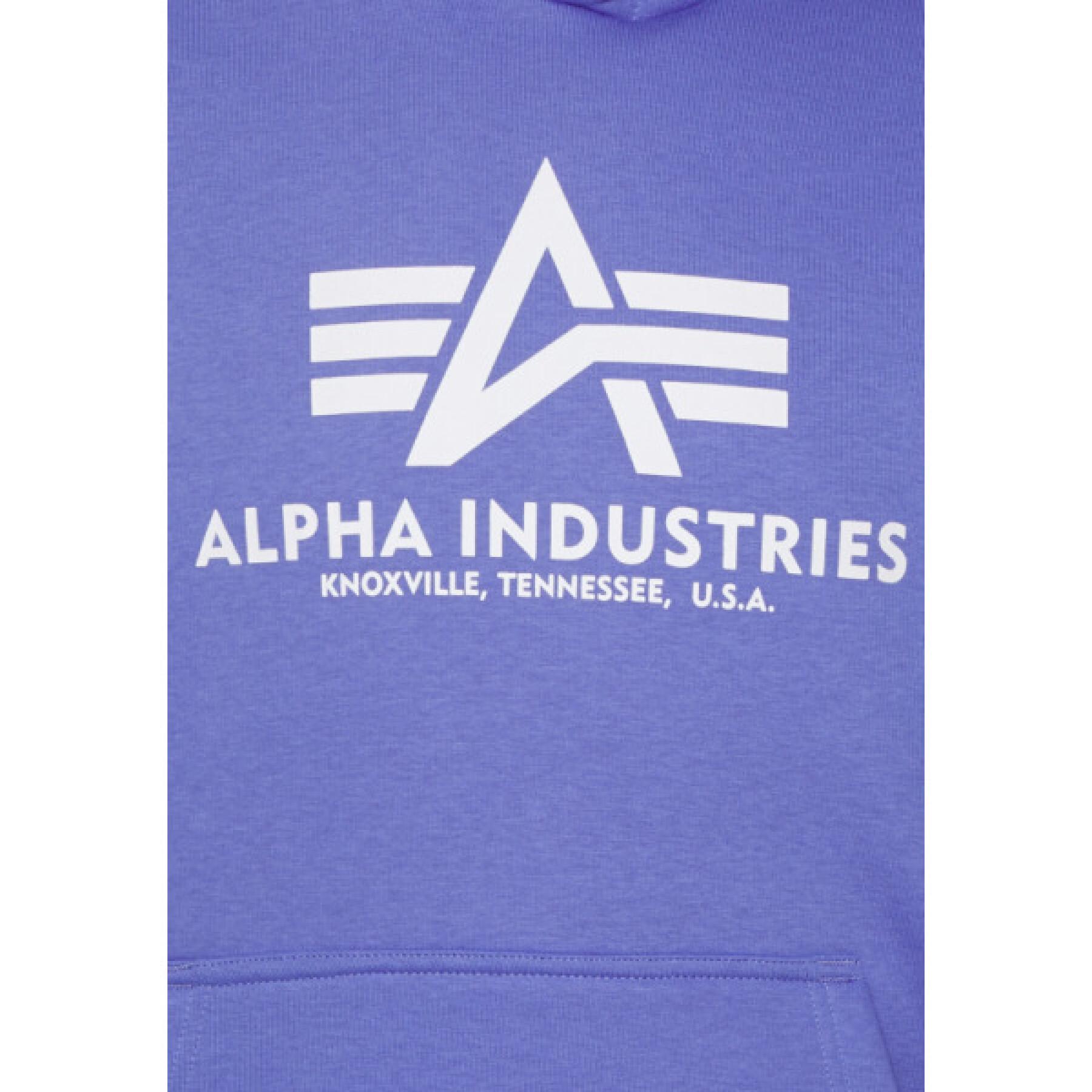 Sweatshirt Alpha Industries con cappuccio Basic