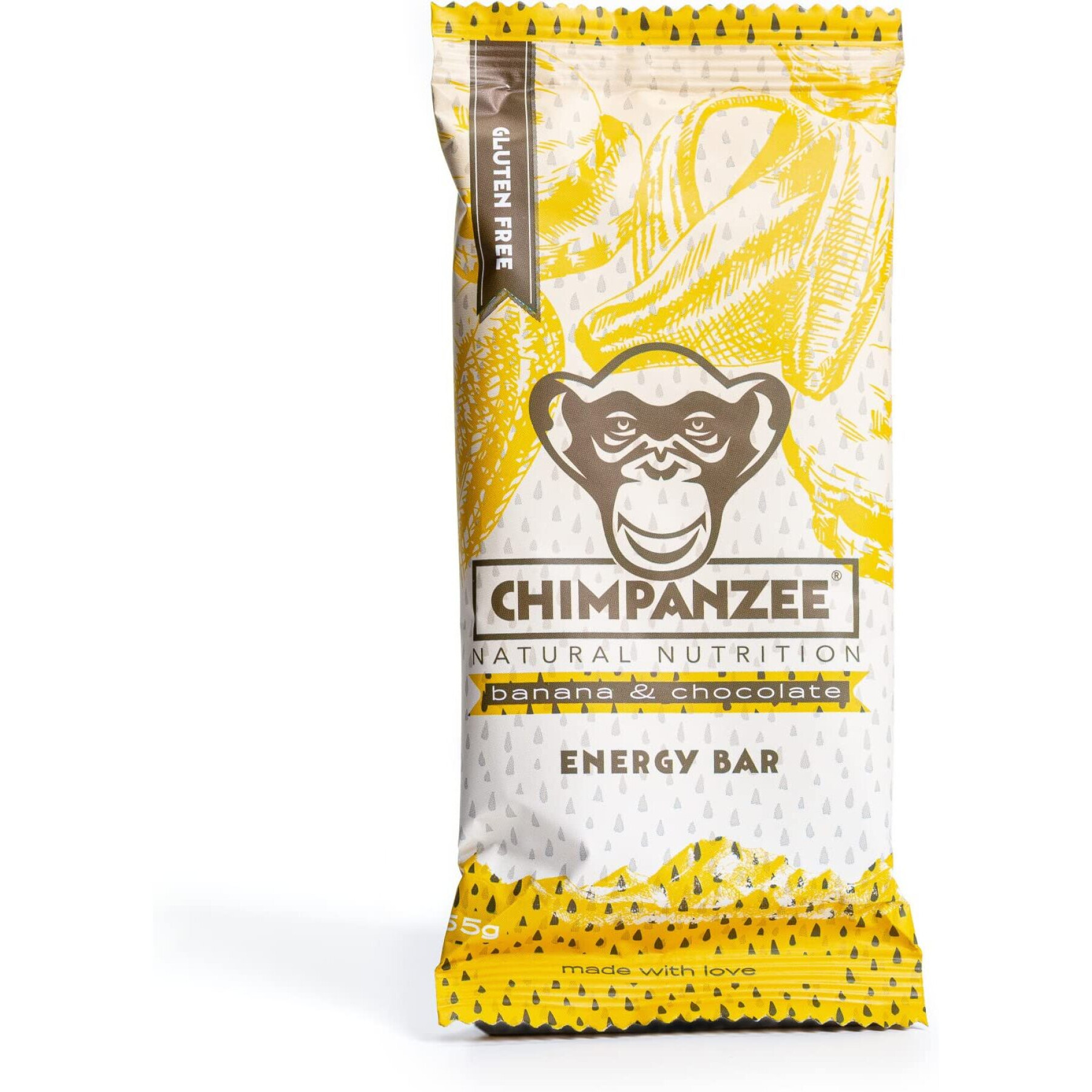 Barretta energetica Chimpanzee vegan (x20) : banane/chocolat 55g 