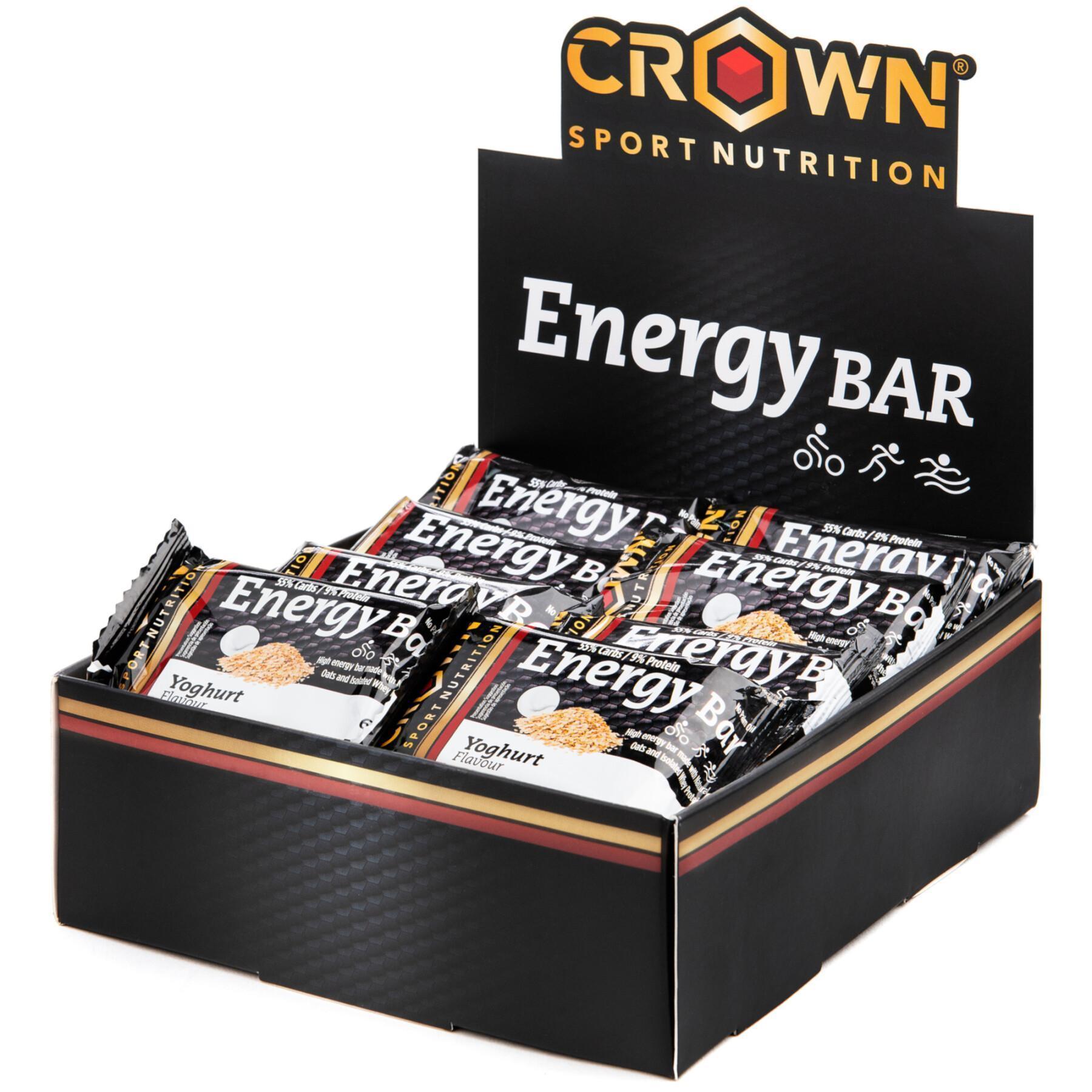Confezione da 12 barrette nutrizionali Crown Sport Nutrition Energy - yaourt - 60 g