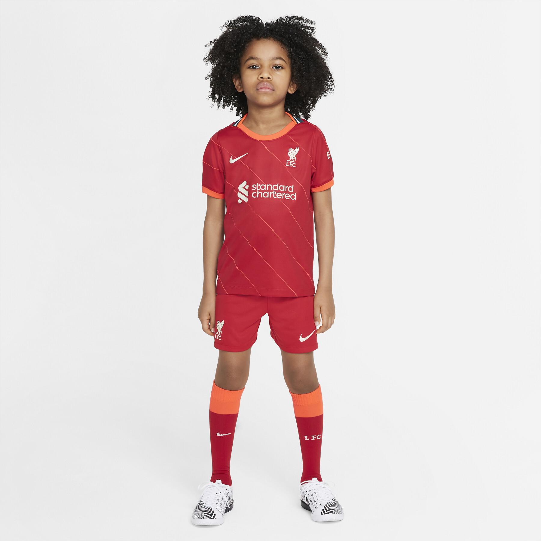 Abbigliamento home per bambini Liverpool FC 2021/22 LK