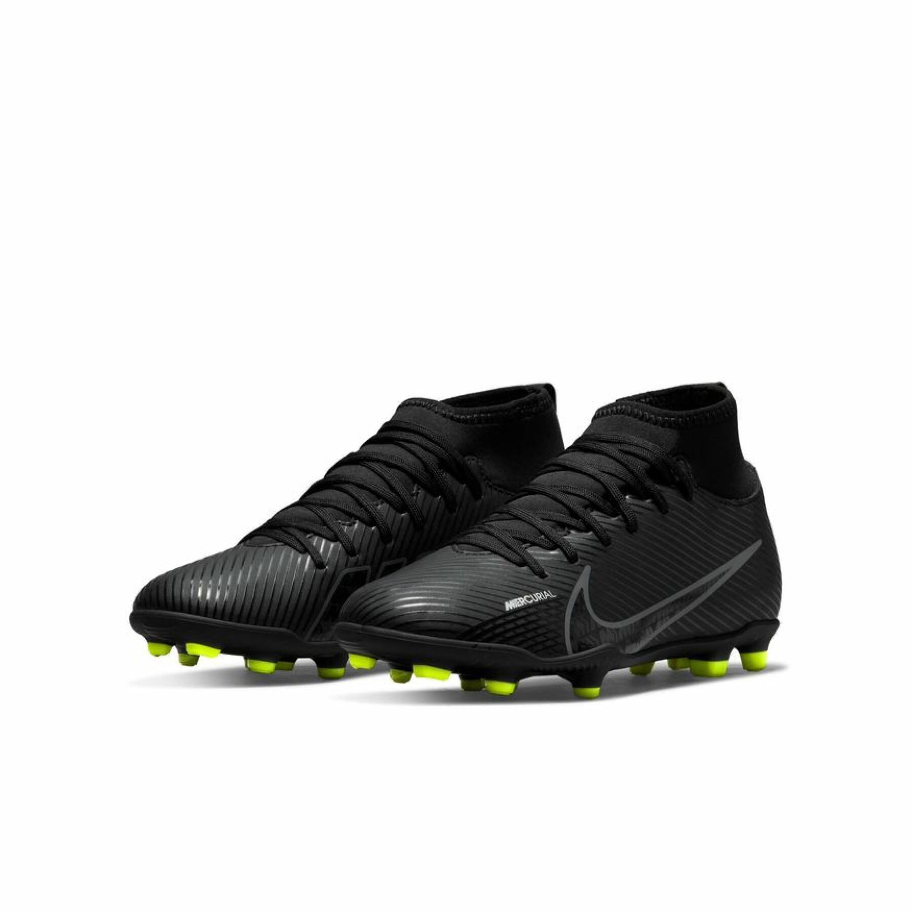 Scarpe da calcio per bambini Nike Mercurial Superfly 9 Club FG/MG - Shadow Black Pack