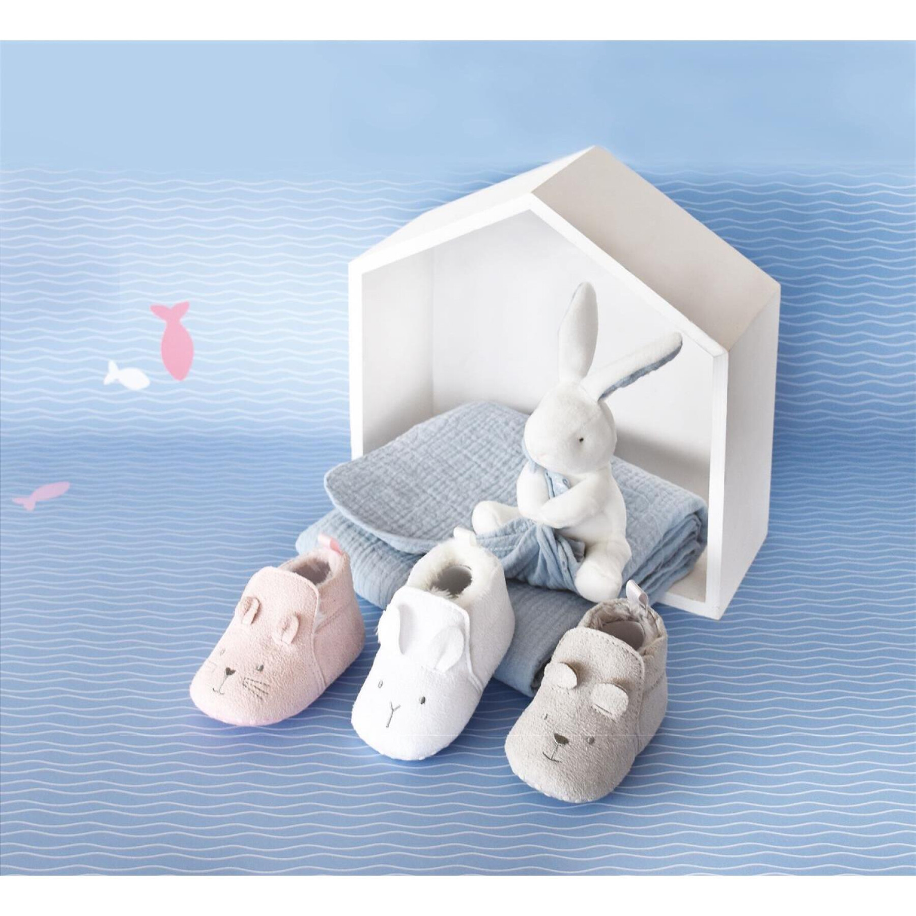 Pantofole per bambini Doudou & compagnie