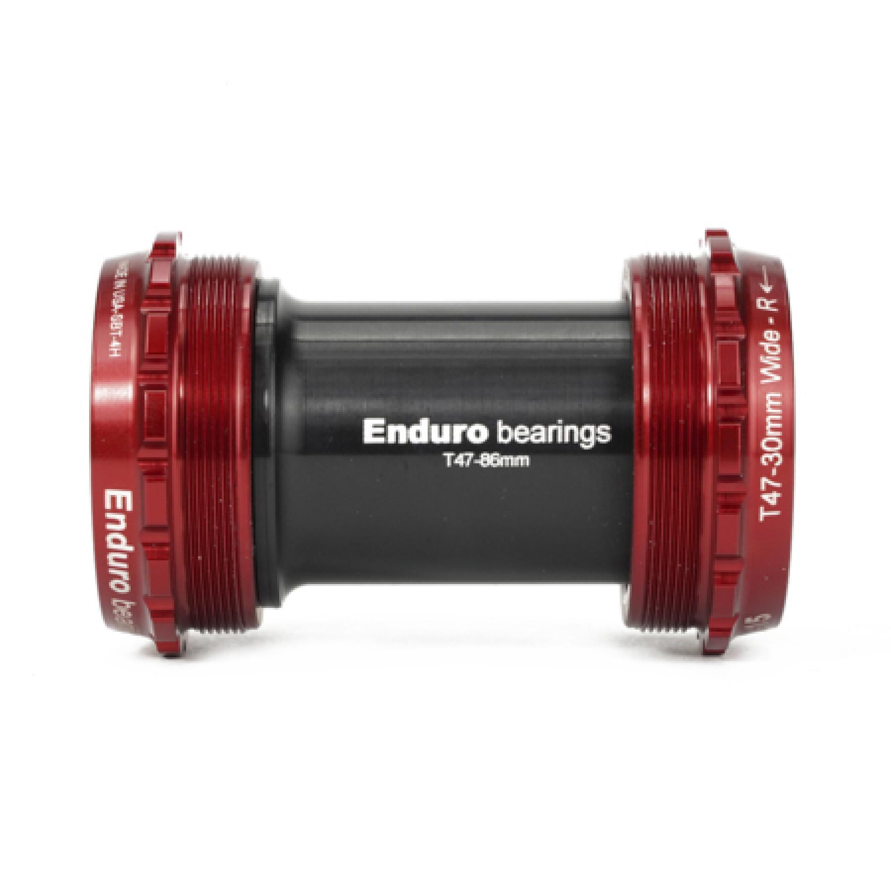 Movimento centrale Enduro Bearings T47 BB A/C SS-T47-BB386-Red
