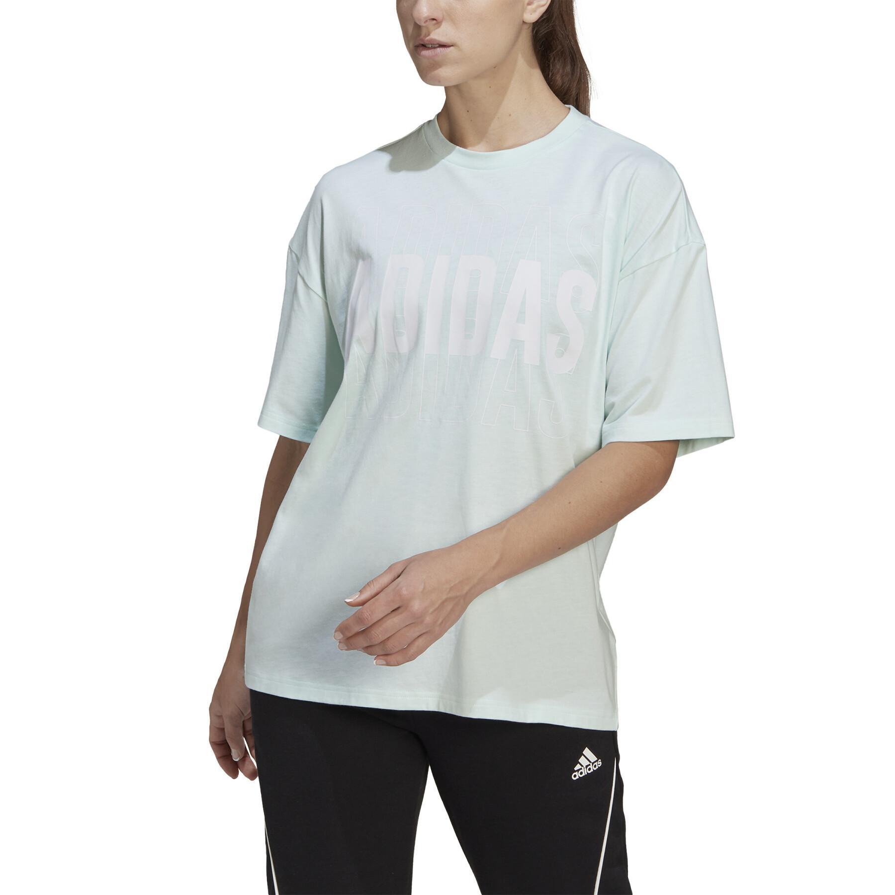 T-shirt oversize da donna adidas Essentials Repeat