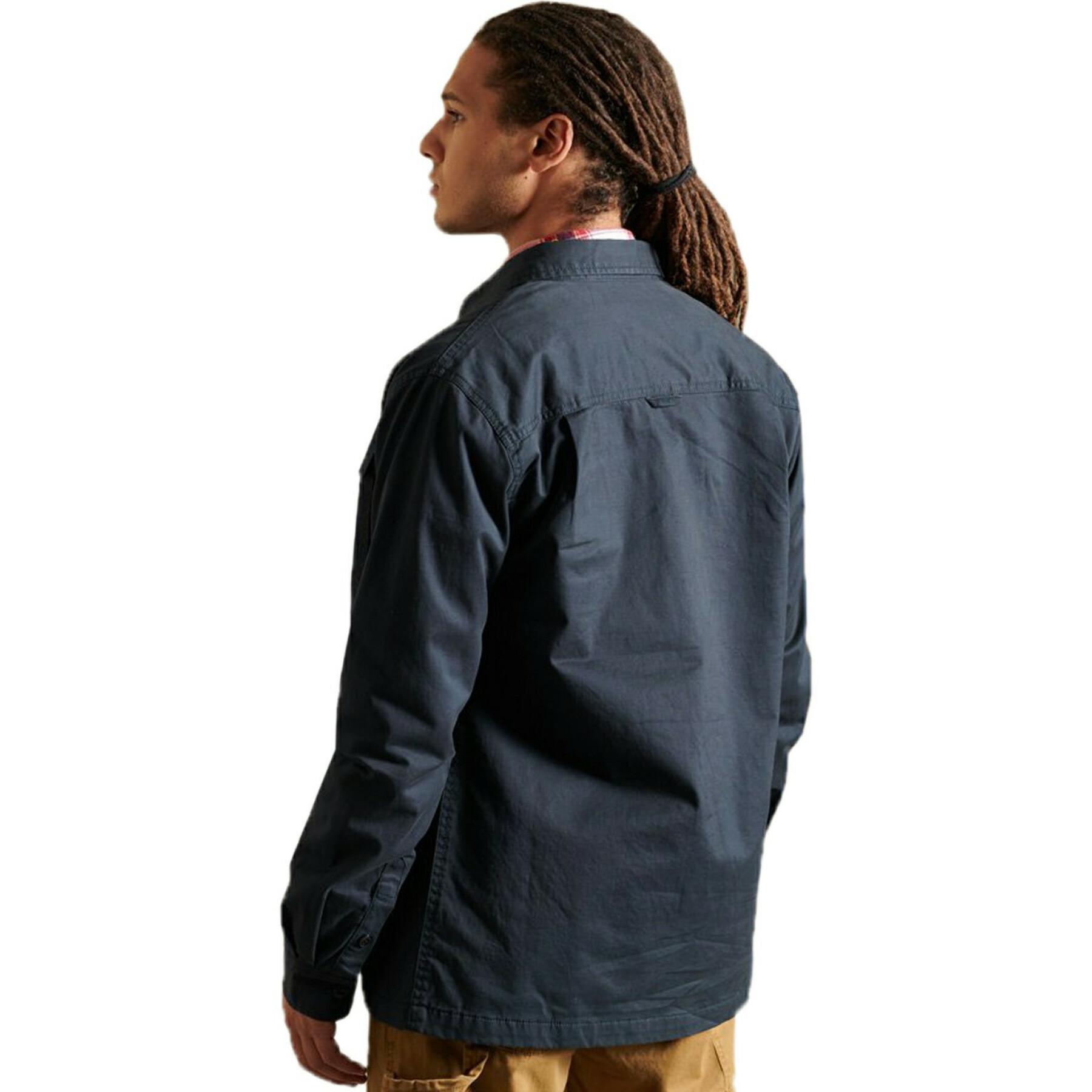 Sovracamicia in twill Superdry Miller