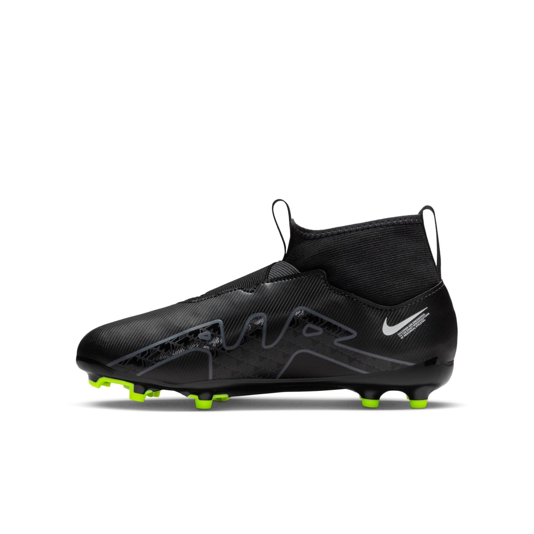 Scarpe da calcio per bambini Nike Zoom Mercurial Superfly 9 Academy FG/MG - Shadow Black Pack