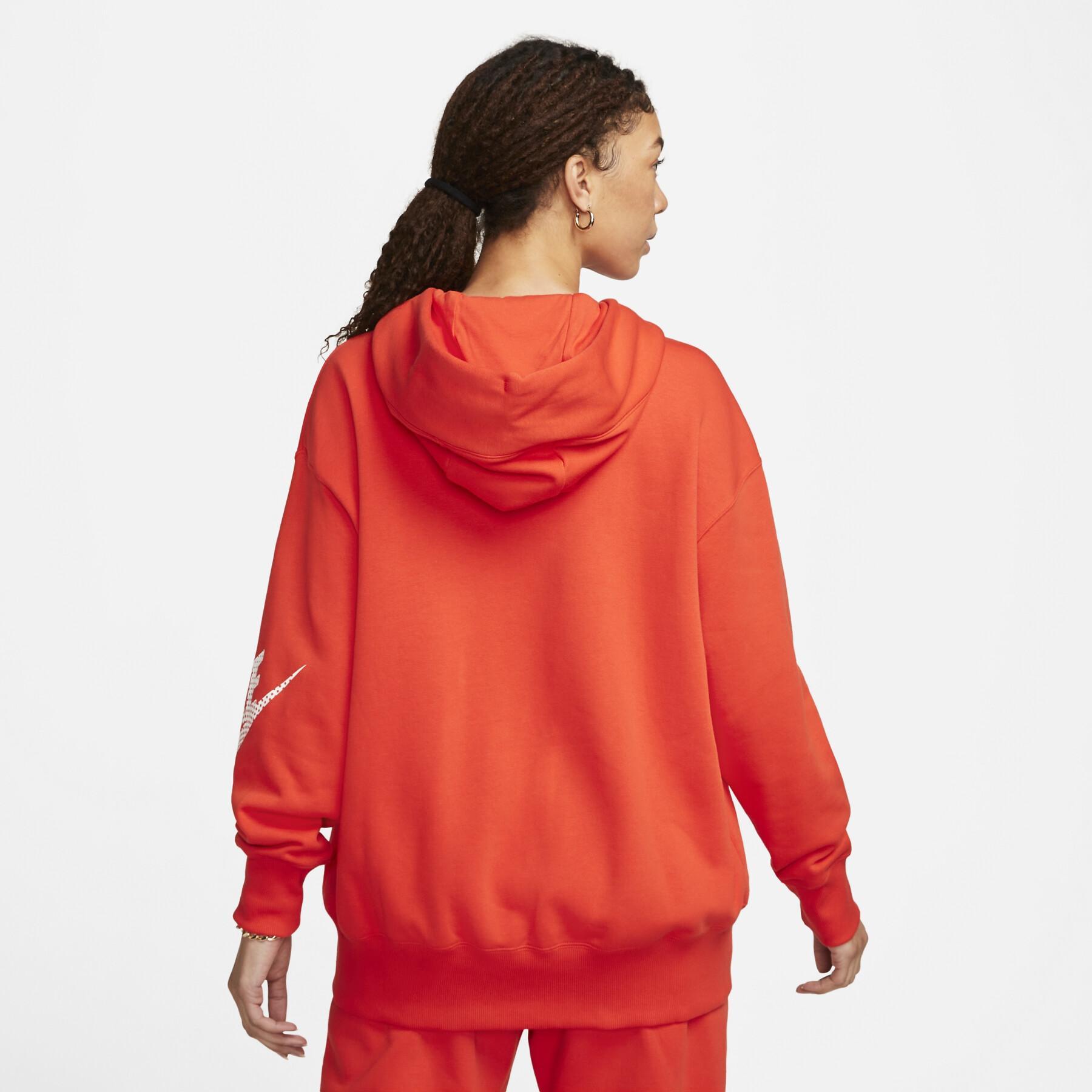 Sweatshirt felpa con cappuccio da donna Nike Fleece DNC