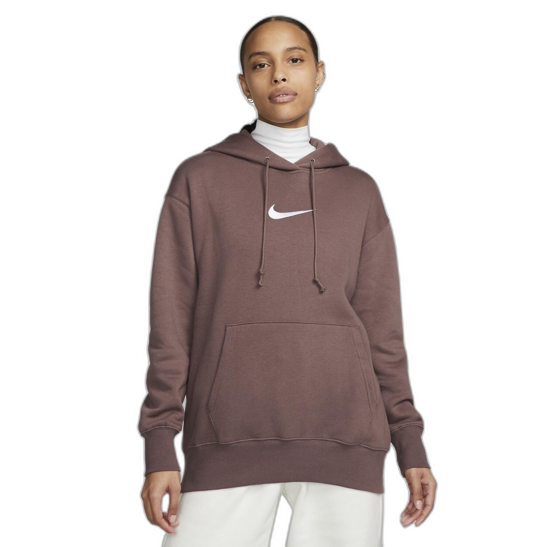 Sweatshirt donna Nike Fleece OS PO HDY MS