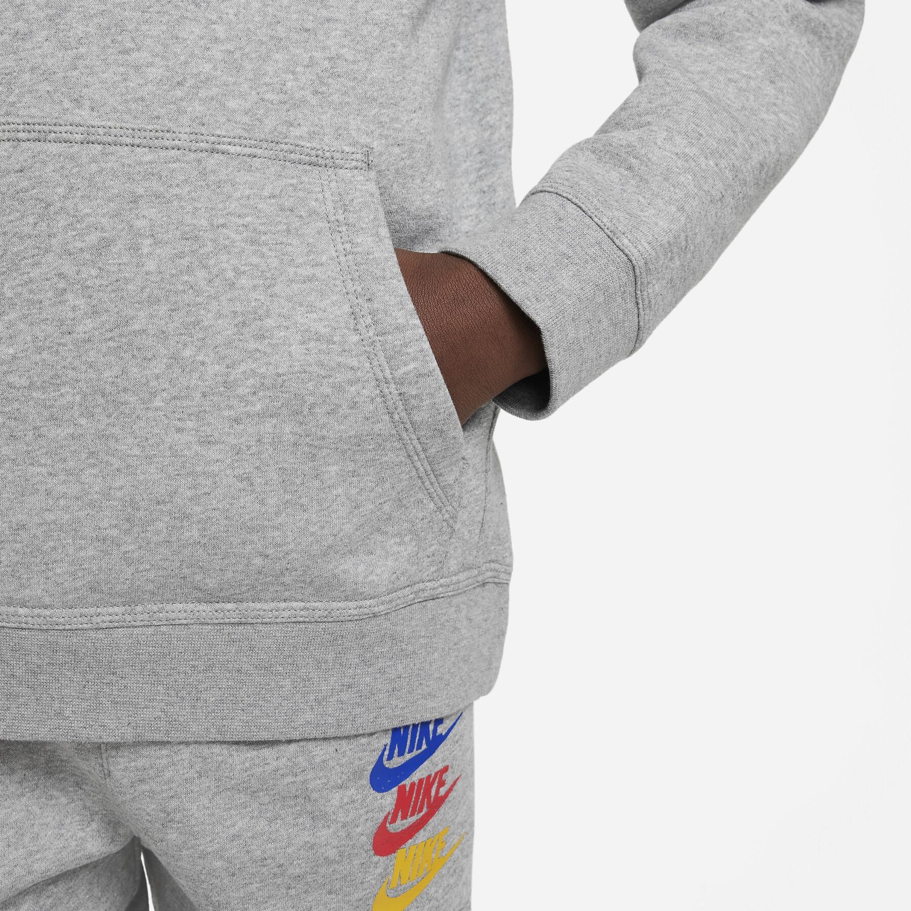 Sweatshirt felpa con cappuccio per bambini Nike Standard Issue Fleece PO BB