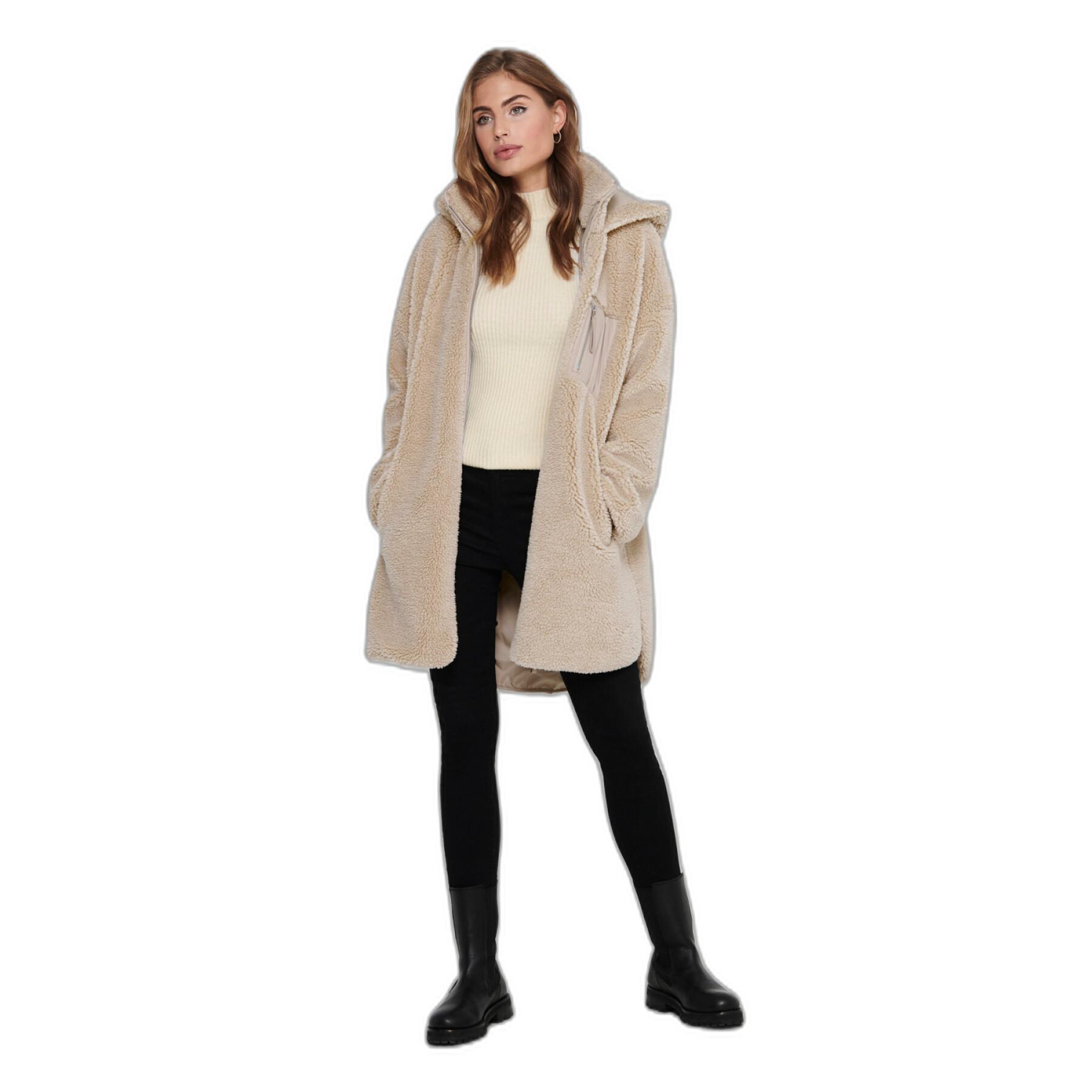 Cappotto donna Only Onlsascha sherpa otw