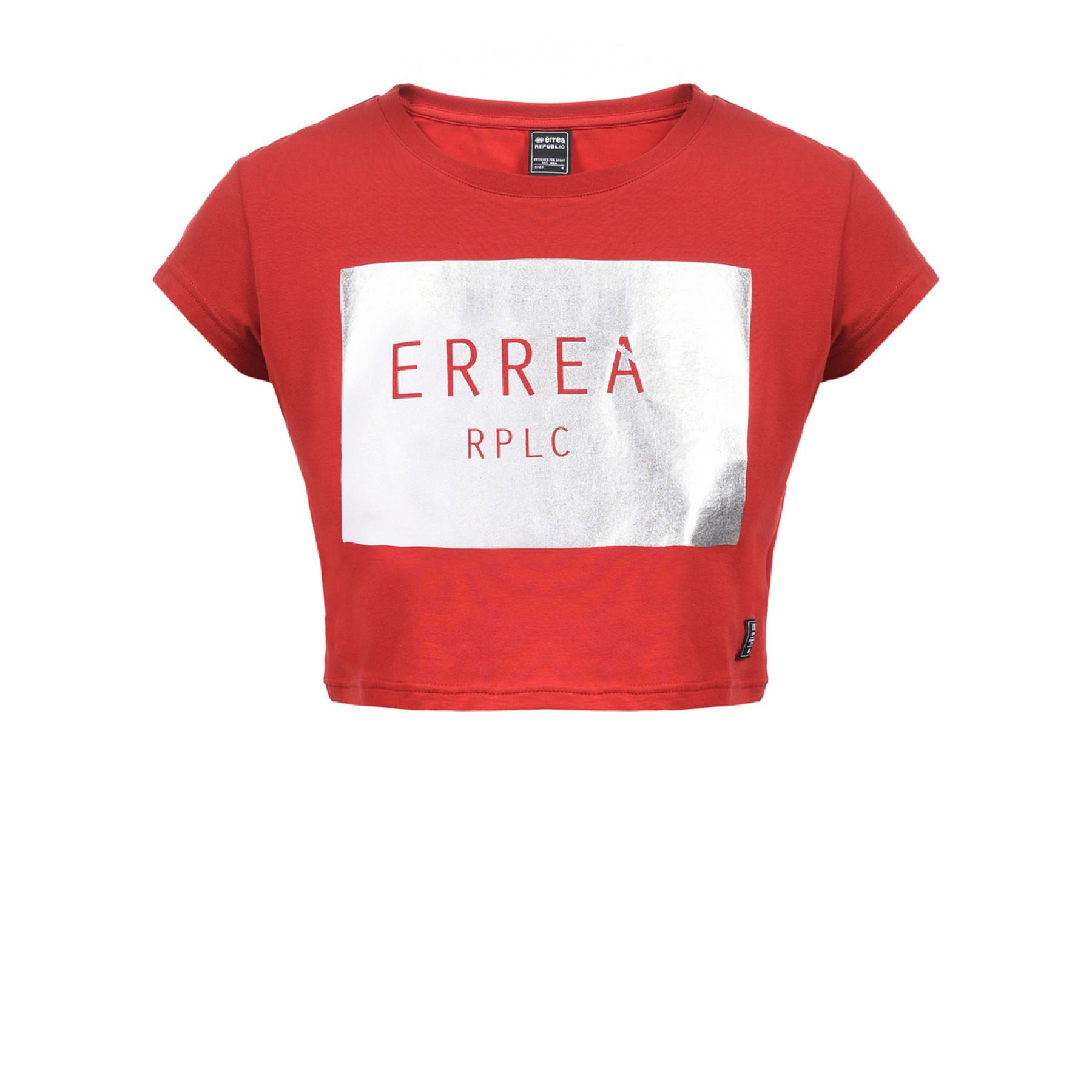 Maglietta crop top da donna Errea trend square