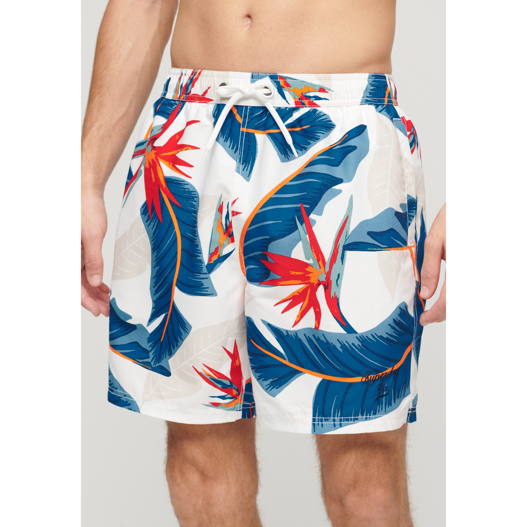 Pantaloncini da bagno con stampa hawaiana Superdry