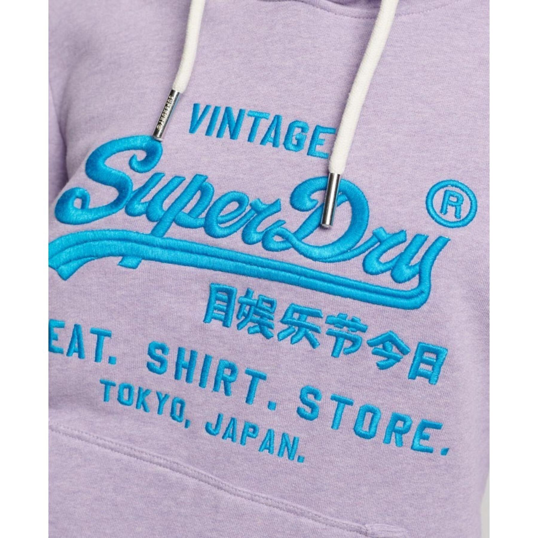 Felpa da donna con cappuccio Superdry Logo vintage