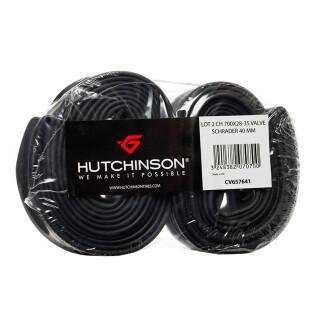 Confezione blister di 2 tubi per valvole schrader Hutchinson 700x28-35 40 mm