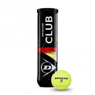 Set di 4 palle da tennis Dunlop club