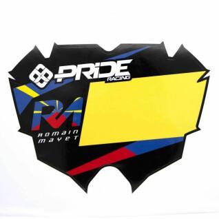 Pro plate background Pride Racing mayet replica pro