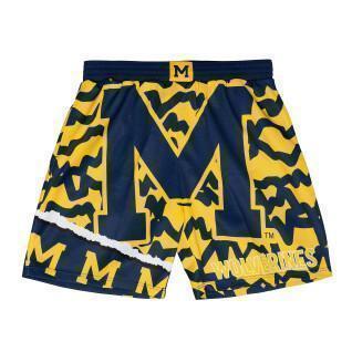 Pantaloncini Università del Michigan Wolverines NCAA Jumbotron 2.0 Sublimated