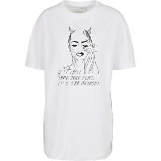 T-shirt donna Mister Tee ladies inner peace sign