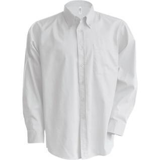 Camicia a maniche lunghe Kariban Oxford blanc