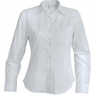 Camicia da donna con maniche lunghe Kariban blanc