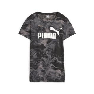 Maglietta da donna Puma Essential Marbleized AOP