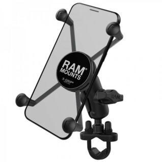 Confezione completa di supporti per smartphone a braccio corto a forma di U per manubrio RAM Mounts X-Grip®