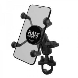 Confezione completa di supporti per smartphone a braccio corto a forma di U per manubrio RAM Mounts X-Grip®