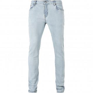 Pantaloni in denim Urban Classics slim fit zip