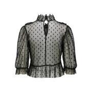 T-shirt donna Only onlann lace wovens
