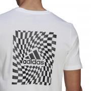 Maglietta adidas Race Flag Front and Back Graphic