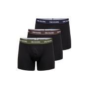 Set di 3 boxer Only & Sons Fitz Solid