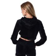 Sweatshirt con cappuccio court donna in velluto Project X Paris