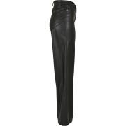Pantaloni da donna Urban Classics faux leather wide leg
